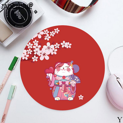 Tampă de mouse rotundă drăguță pentru fete Covorașe de birou de scris Kawaii Tampă de mouse Pad de birou Covoraș de mouse pentru laptop pentru birou, acasă, tastatură de computer