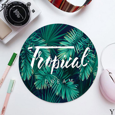 Tampă de mouse rotundă drăguță pentru fete Covorașe de birou de scris Kawaii Tampă de mouse Pad de birou Covoraș de mouse pentru laptop pentru birou, acasă, tastatură de computer