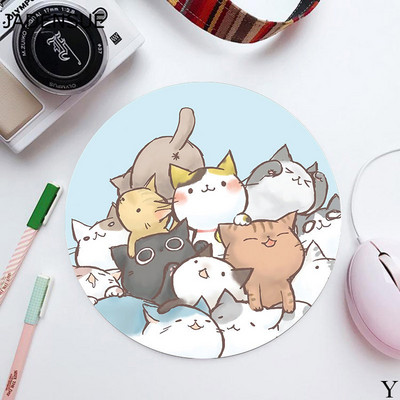Tampă de mouse rotundă drăguță pentru fete Covorașe de birou de scris Kawaii Tampă de mouse Pad de birou Covoraș de mouse pentru laptop pentru birou, acasă, tastatură de computer