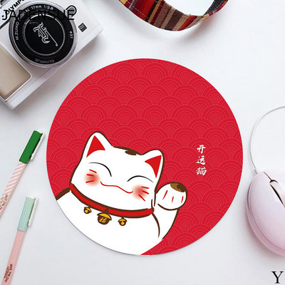 Tampă de mouse rotundă drăguță pentru fete Covorașe de birou de scris Kawaii Tampă de mouse Pad de birou Covoraș de mouse pentru laptop pentru birou, acasă, tastatură de computer