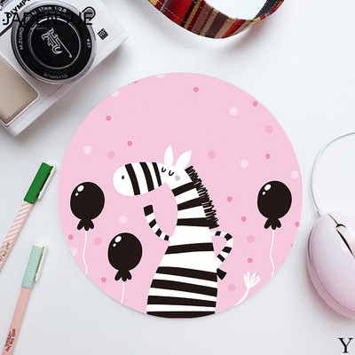 Tampă de mouse rotundă drăguță pentru fete Covorașe de birou de scris Kawaii Tampă de mouse Pad de birou Covoraș de mouse pentru laptop pentru birou, acasă, tastatură de computer