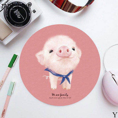 Tampă de mouse rotundă drăguță pentru fete Covorașe de birou de scris Kawaii Tampă de mouse Pad de birou Covoraș de mouse pentru laptop pentru birou, acasă, tastatură de computer