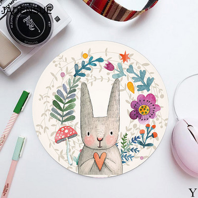Tampă de mouse rotundă drăguță pentru fete Covorașe de birou de scris Kawaii Tampă de mouse Pad de birou Covoraș de mouse pentru laptop pentru birou, acasă, tastatură de computer