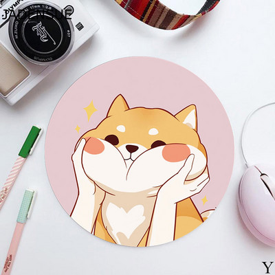 Tampă de mouse rotundă drăguță pentru fete Covorașe de birou de scris Kawaii Tampă de mouse Pad de birou Covoraș de mouse pentru laptop pentru birou, acasă, tastatură de computer