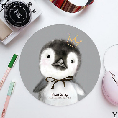 Tampă de mouse rotundă drăguță pentru fete Covorașe de birou de scris Kawaii Tampă de mouse Pad de birou Covoraș de mouse pentru laptop pentru birou, acasă, tastatură de computer