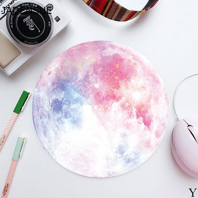 Tampă de mouse rotundă drăguță pentru fete Covorașe de birou de scris Kawaii Tampă de mouse Pad de birou Covoraș de mouse pentru laptop pentru birou, acasă, tastatură de computer