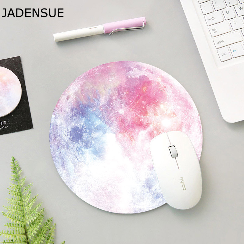 Tampă de mouse rotundă drăguță pentru fete Covorașe de birou de scris Kawaii Tampă de mouse Pad de birou Covoraș de mouse pentru laptop pentru birou, acasă, tastatură de computer