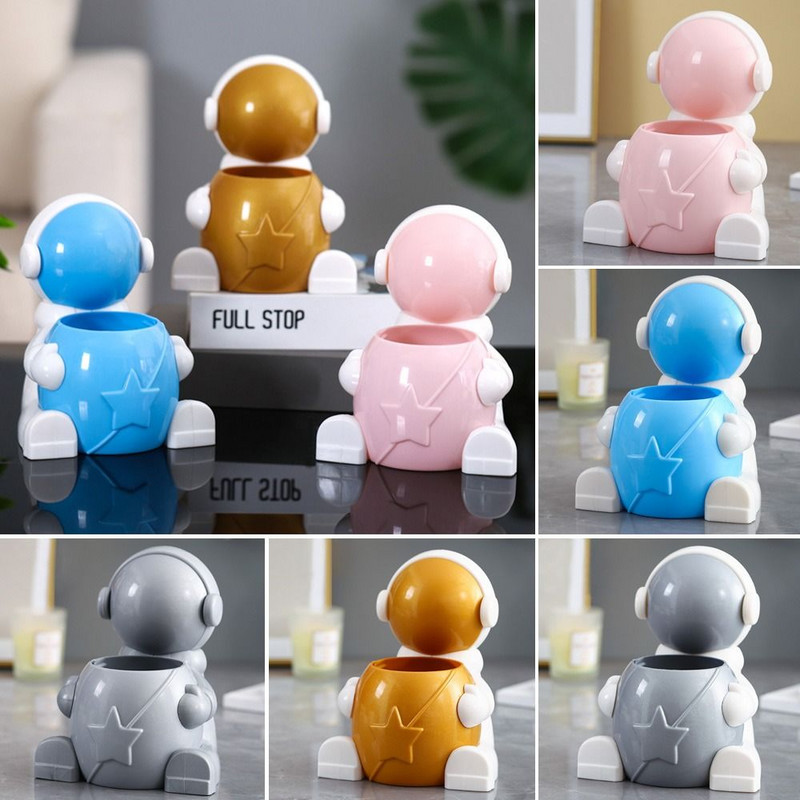 Višenamjenska praktična stolna dekoracija Kutija za pohranu Organizator kozmetike Zidna polica za WC Držač za olovke za astronauta