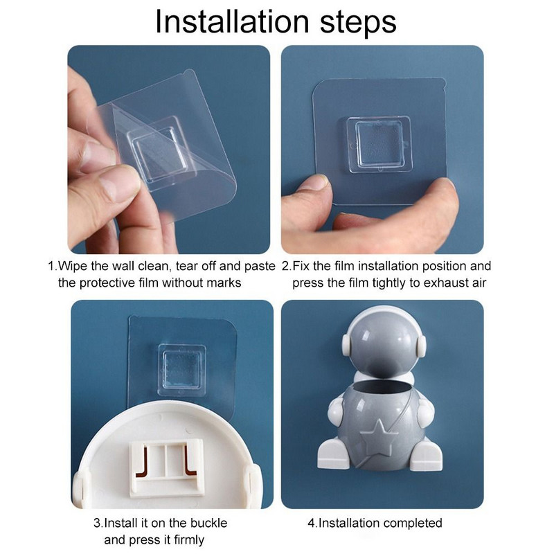 Višenamjenska praktična stolna dekoracija Kutija za pohranu Organizator kozmetike Zidna polica za WC Držač za olovke za astronauta