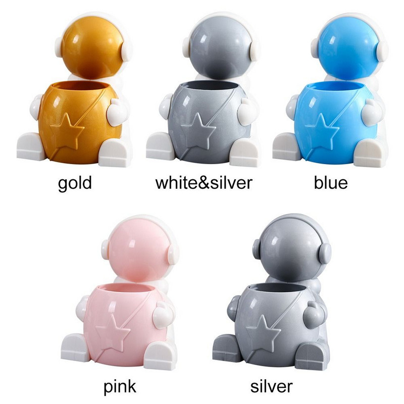 Višenamjenska praktična stolna dekoracija Kutija za pohranu Organizator kozmetike Zidna polica za WC Držač za olovke za astronauta