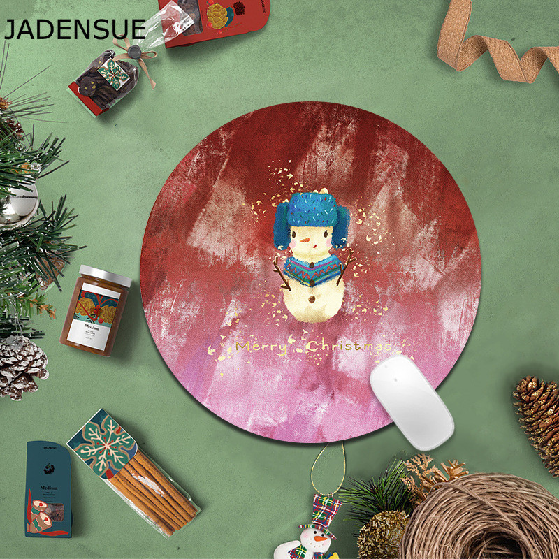 Božićni crtić Slatka podloga za miša Okrugla svježa podloga za stol Debela podloga za miš Uredsko računalo Podloga za tipkovnicu Deskpad Laptop Podloga za miš Poklon