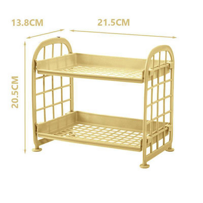 Slatki 2-slojni kozmetički kist Stalak za pohranu olovke Jednostavan stalak za stolni organizator pribora Jednostavan DIY sklopivi ručno izrađeni stalak