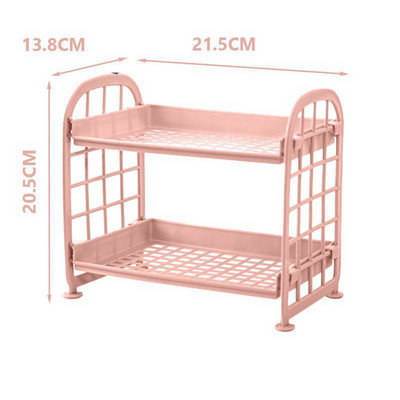 Slatki 2-slojni kozmetički kist Stalak za pohranu olovke Jednostavan stalak za stolni organizator pribora Jednostavan DIY sklopivi ručno izrađeni stalak