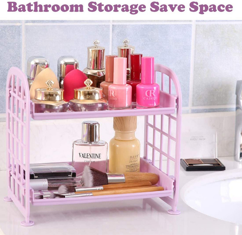 Slatki 2-slojni kozmetički kist Stalak za pohranu olovke Jednostavan stalak za stolni organizator pribora Jednostavan DIY sklopivi ručno izrađeni stalak