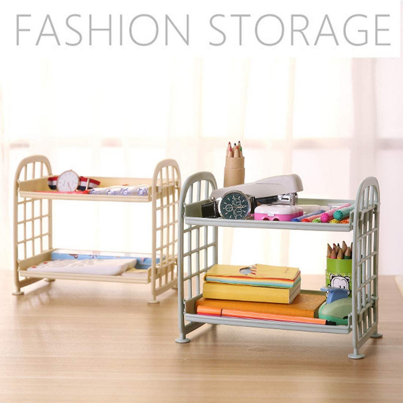 Slatki 2-slojni kozmetički kist Stalak za pohranu olovke Jednostavan stalak za stolni organizator pribora Jednostavan DIY sklopivi ručno izrađeni stalak