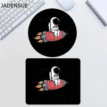 1PC Airman Sci-Fi Starry Sky Сладка подложка за мишка Deskpad Лаптоп Подложка за мишка Водоустойчива игрална компютърна клавиатура Противоплъзгащи се подложки за бюро