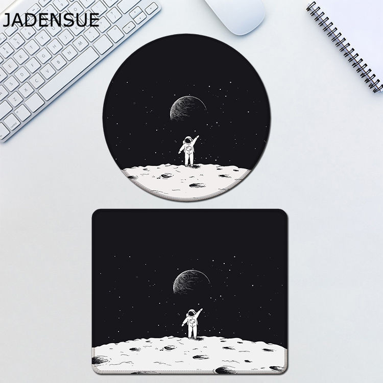 Kawaii Laptop Mouse Podloga Vodootporna Gaming Airman Sci-Fi Starry Sky Cute Mouse Pad Podloga za stol Računalna tipkovnica Protuklizne stolne podloge