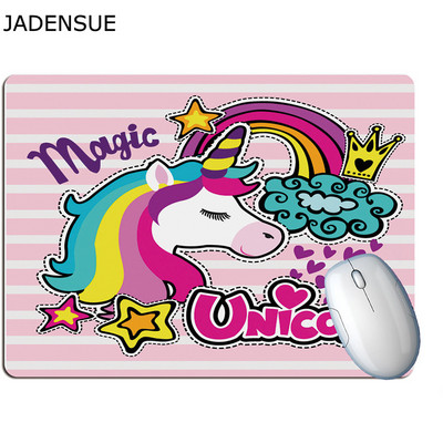 Gaming Creativ Office Mouse Pad Fete drăguțe Inimă Desene Animat Unicorn Tampă de birou pentru computer Covorașe de birou din cauciuc Covoraș de mouse pentru laptop pentru șoareci
