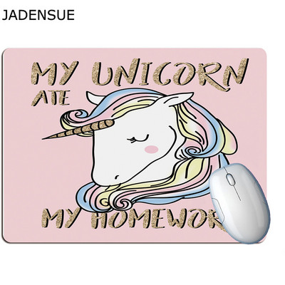 Gaming Creativ Office Mouse Pad Fete drăguțe Inimă Desene Animat Unicorn Tampă de birou pentru computer Covorașe de birou din cauciuc Covoraș de mouse pentru laptop pentru șoareci