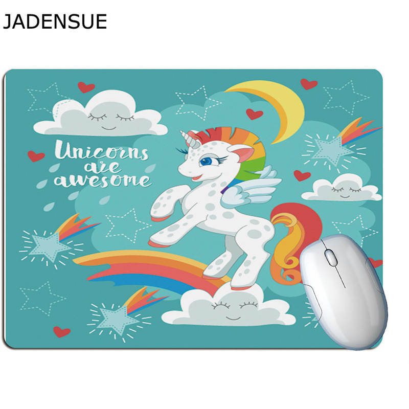 Gaming Creativ Office Mouse Pad Fete drăguțe Inimă Desene Animat Unicorn Tampă de birou pentru computer Covorașe de birou din cauciuc Covoraș de mouse pentru laptop pentru șoareci