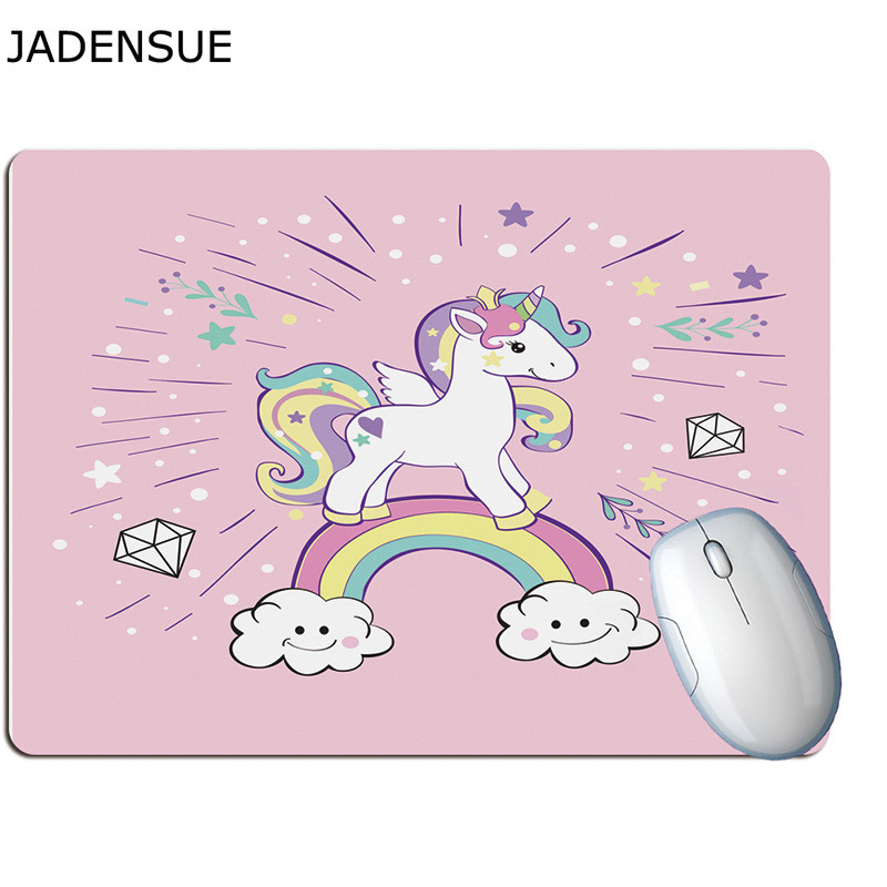 Gaming Creativ Office Mouse Pad Fete drăguțe Inimă Desene Animat Unicorn Tampă de birou pentru computer Covorașe de birou din cauciuc Covoraș de mouse pentru laptop pentru șoareci