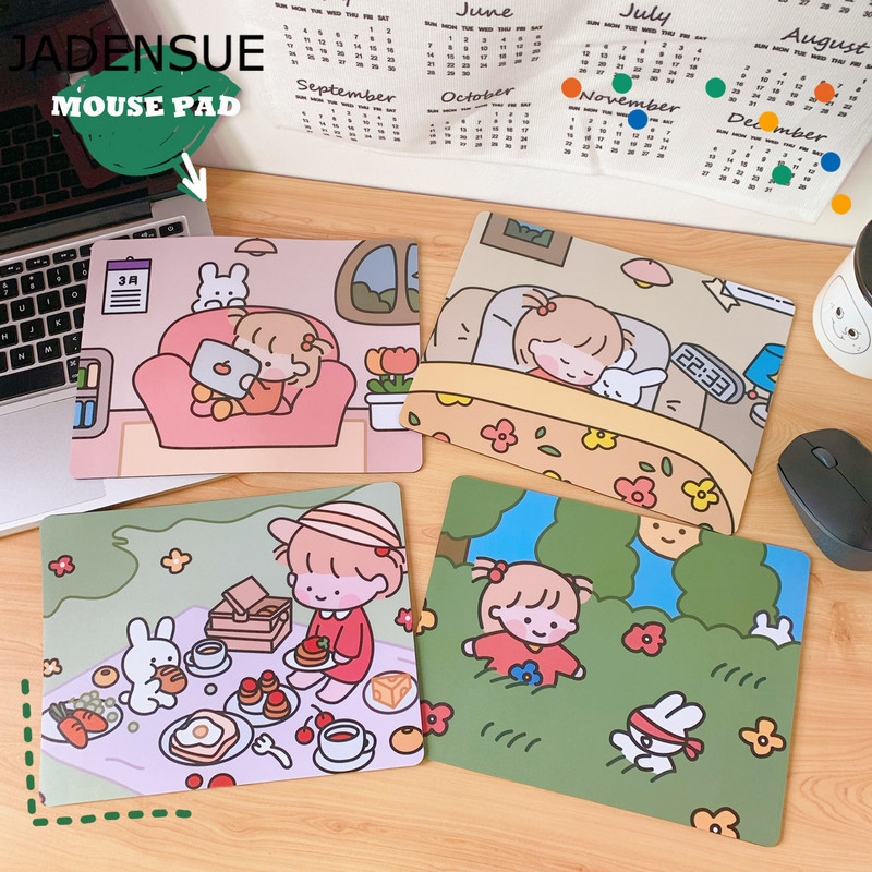 Kawaii Deskpad Podloga za miš Vodootporna slatka podloga za miš Podloge za pisaći stol za miševe Mause za uredsko računalo Tipkovnica Laptop Podloga za miš