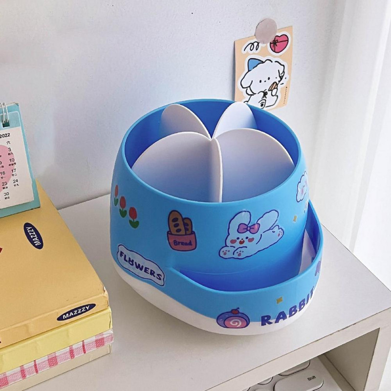 Spremnik za olovke, plastični držač za olovke, crtani uzorak, višenamjenski, korisni, INS, zakošeni dio, spremnik za olovke, uredski pribor