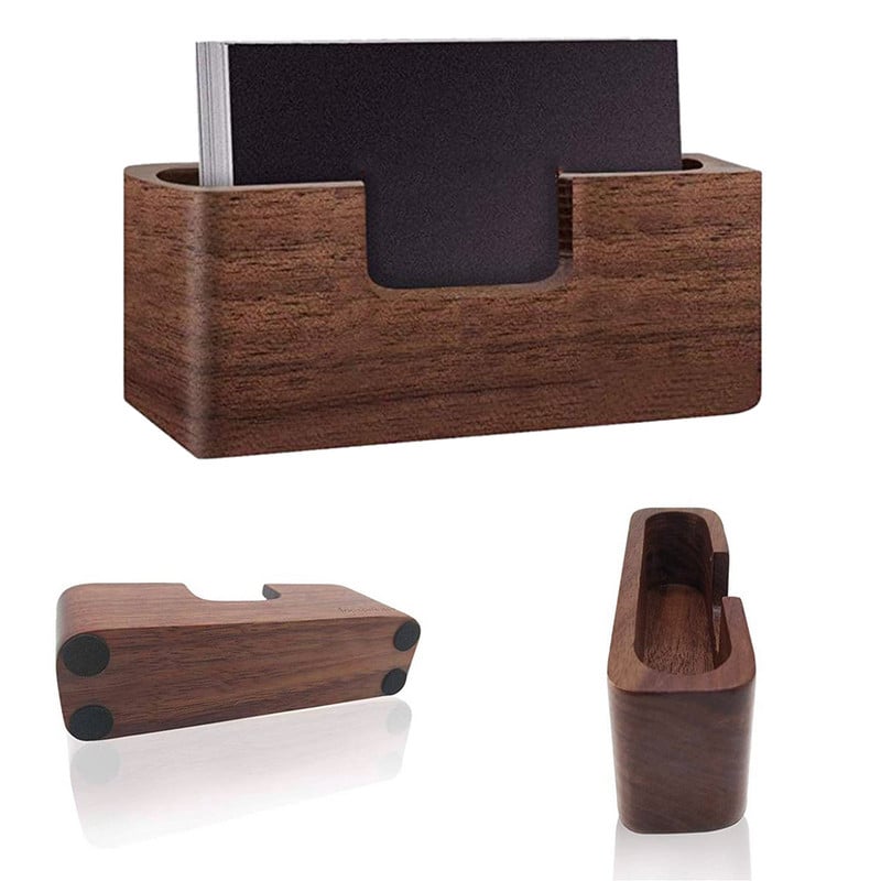 Profesionalna kutija za arhiviranje Praktični drveni stolovi s jednim odjeljkom Organizator Poslovni kovčeg Stolni držač za kartice Ured