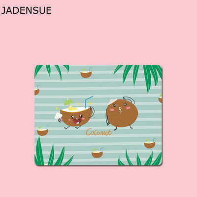 Négyzet alakú, természetes gumiból készült egérpad Kicsi friss laptop egéralátét Számítógépes személyiség Kreativitás Kis dinoszaurusz asztallap asztali szőnyegek