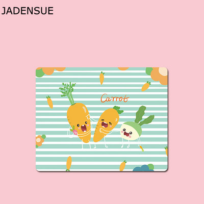 Négyzet alakú, természetes gumiból készült egérpad Kicsi friss laptop egéralátét Számítógépes személyiség Kreativitás Kis dinoszaurusz asztallap asztali szőnyegek