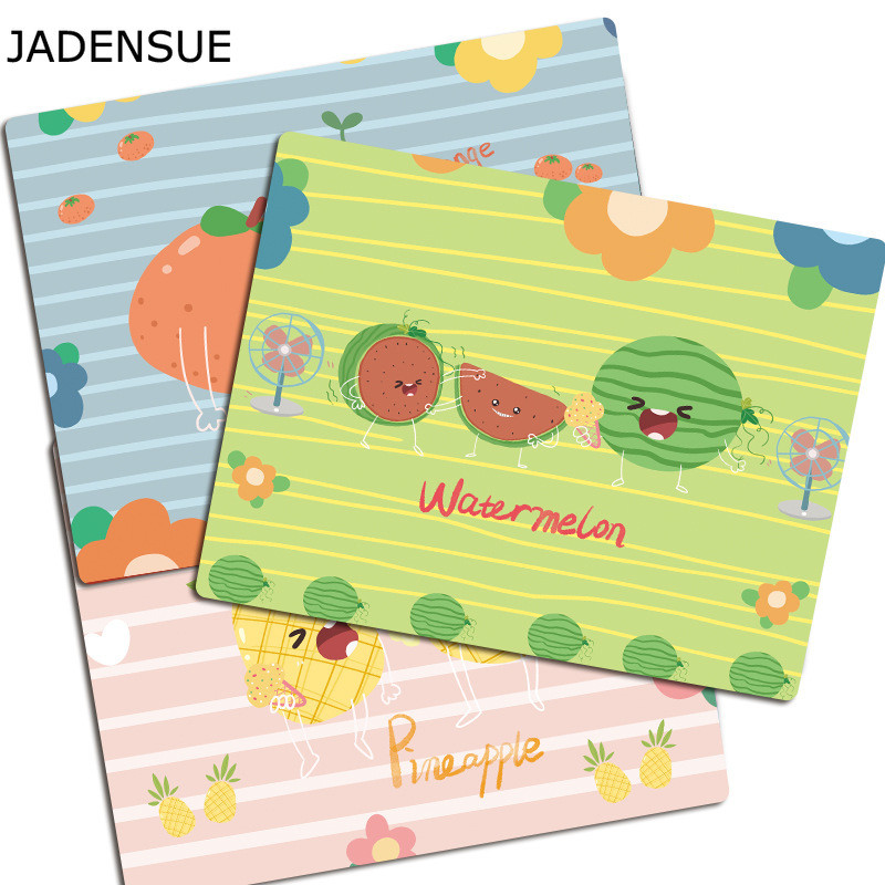 Négyzet alakú, természetes gumiból készült egérpad Kicsi friss laptop egéralátét Számítógépes személyiség Kreativitás Kis dinoszaurusz asztallap asztali szőnyegek