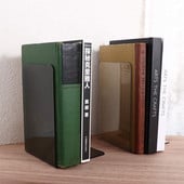 Творческа акрилна стойка за книги L-образна прозрачна книгоразделител Настолен органайзер Многофункционална лавица за книги Офис аксесоари