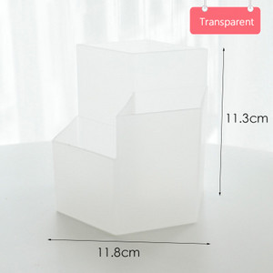 Biuro daugiafunkcinė laikymo dėžutė Kūrybiškas trijų sluoksnių rašiklio laikiklis Paprastas plastikinis stalinis laikiklis Biuro reikmenys