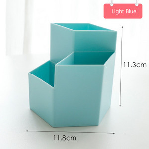 Biuro daugiafunkcinė laikymo dėžutė Kūrybiškas trijų sluoksnių rašiklio laikiklis Paprastas plastikinis stalinis laikiklis Biuro reikmenys