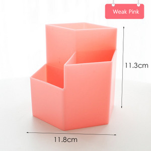 Biuro daugiafunkcinė laikymo dėžutė Kūrybiškas trijų sluoksnių rašiklio laikiklis Paprastas plastikinis stalinis laikiklis Biuro reikmenys