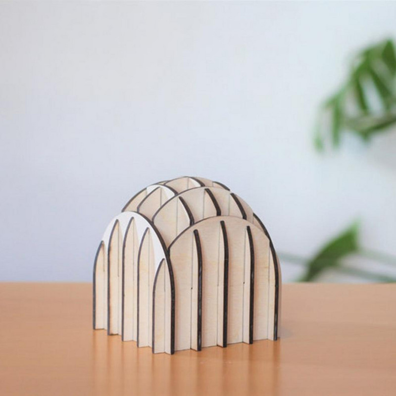 Držač za olovke Izvrsna dugotrajna drvena art deco olovka Držač za olovke Uredski pribor Spremnik za pohranjivanje olovki Pernica