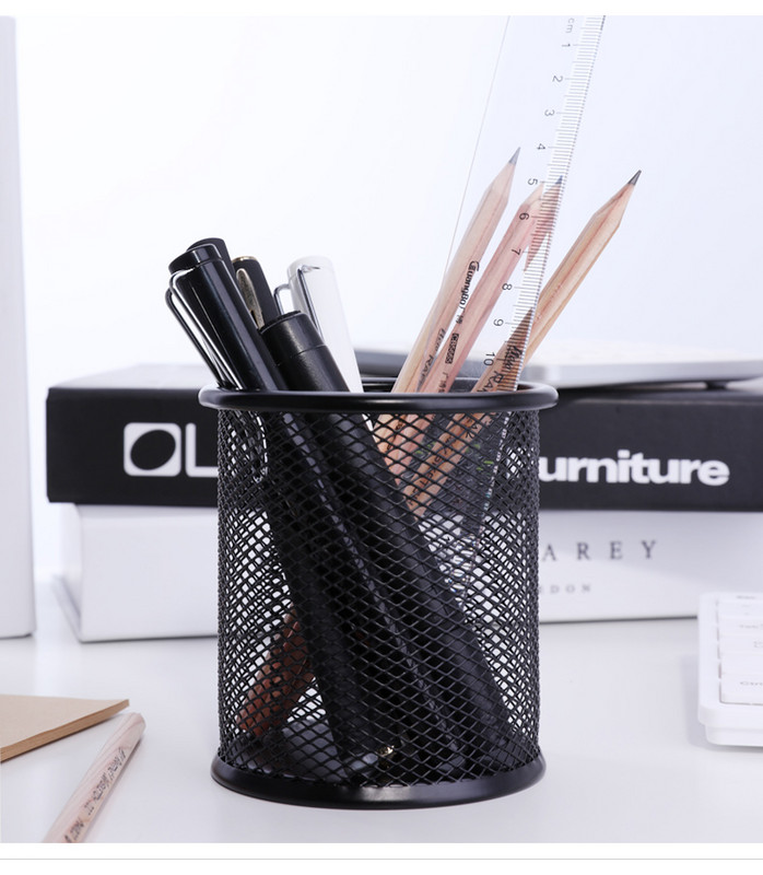 Tenwin fekete írószer-szervező asztali rendszerező irodai kellékek tárolódoboza fiókos tolltartóval