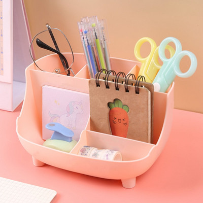 6 pojaseva Uredski držač za olovke Kutija za pohranu Stolni organizator Višenamjenska knjiga Olovka Kutija za pohranu kozmetike Pribor za pisanje