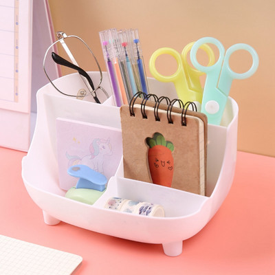 6 pojaseva Uredski držač za olovke Kutija za pohranu Stolni organizator Višenamjenska knjiga Olovka Kutija za pohranu kozmetike Pribor za pisanje