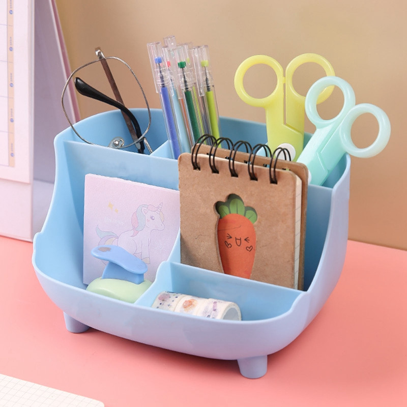 6 pojaseva Uredski držač za olovke Kutija za pohranu Stolni organizator Višenamjenska knjiga Olovka Kutija za pohranu kozmetike Pribor za pisanje
