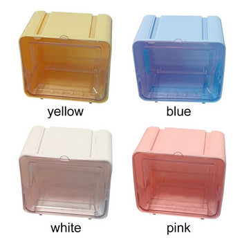 Mini Hand Ledger Tape Storage Box Visible Desktop Storage Box Φορητή διαφανής σχολική θήκη για χαρτικά