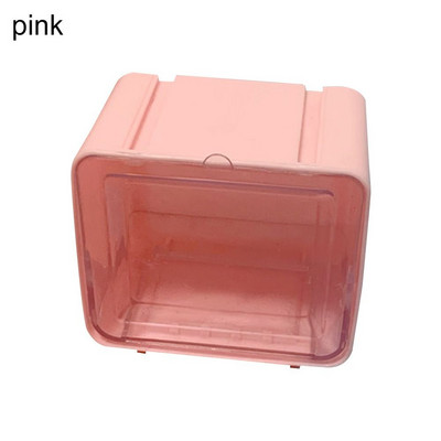 Mini Hand Ledger Tape Storage Box Visible Desktop Storage Box Φορητή διαφανής σχολική θήκη για χαρτικά