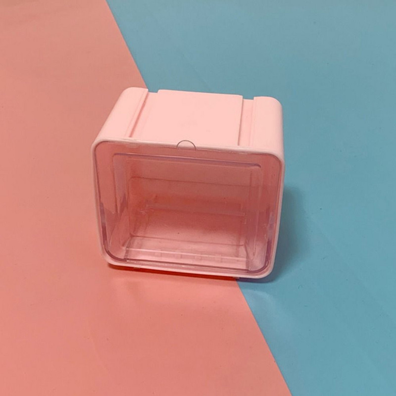 Mini Hand Ledger Tape Storage Box Visible Desktop Storage Box Φορητή διαφανής σχολική θήκη για χαρτικά