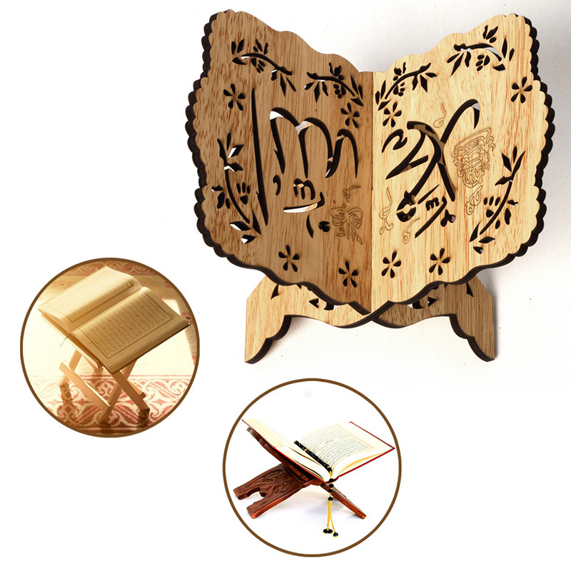 Stalak za knjige Wood Eid Festival Home Decor Hollow Design pribor za pisanje