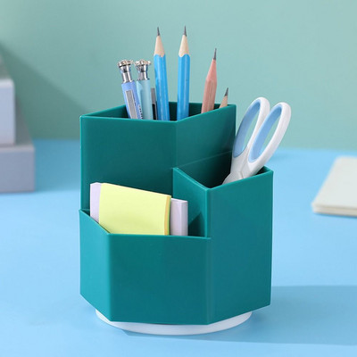 Hot Sale Rotary Creative Multifunktsionaalne salvestuskarp kirjatarvete ümbris lauaarvuti organiseerija pliiatsihoidja