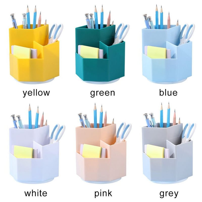 Hot Sale Rotary Creative Multifunktsionaalne salvestuskarp kirjatarvete ümbris lauaarvuti organiseerija pliiatsihoidja
