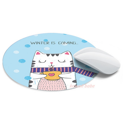 1kom slatka podloga za miš mali okrugli veliki jastuk prijenosni uredski kućni prirodni protuklizni gumeni podloga za miš