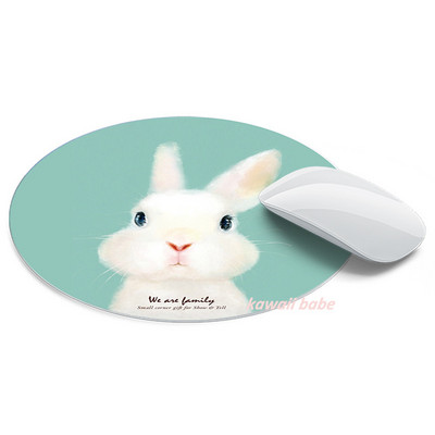 1kom slatka podloga za miš mali okrugli veliki jastuk prijenosni uredski kućni prirodni protuklizni gumeni podloga za miš