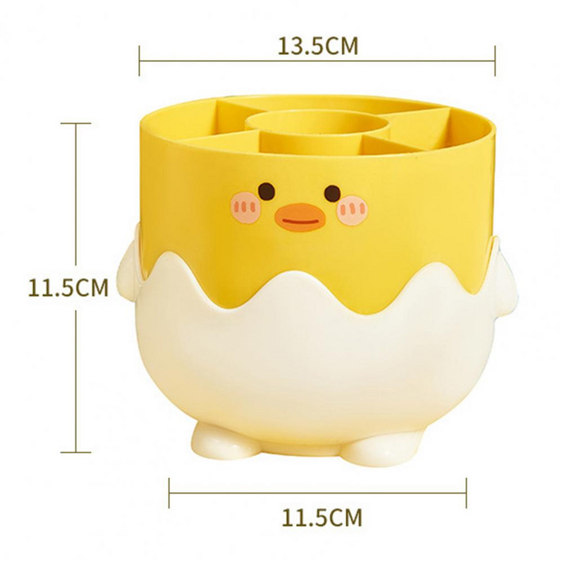 Forma creativă a suportului stiloului, capacitate mare, compartimente multiple, margine netedă, bază anti-alunecare, găleată minunată de depozitare a mesei