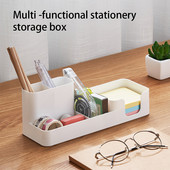 Loominguliselt hoidev pliiatsihoidja kirjatarbed suure mahutavusega kuvari korraldaja Kosmeetika lauapealne märgiümbris kontori valge